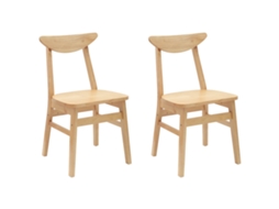 Vidaxl Cadeiras De Jantar 2 Pcs Natural 42 X 47,5 X 81 Cm