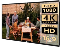 Tela de Projeção 150 Polegadas 16:9 Hd, Portátil | S/MARCA