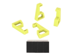 Pés De Suporte Antiderrapantes E Estáveis ​​para Console De Jogos Ps4, Acessórios Para Console Amarelo. Hengjian