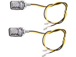 Conjunto De 2 Mini Piscas Traseiros De Led Transparentes À Prova D'água Para Scooter E Motocross.