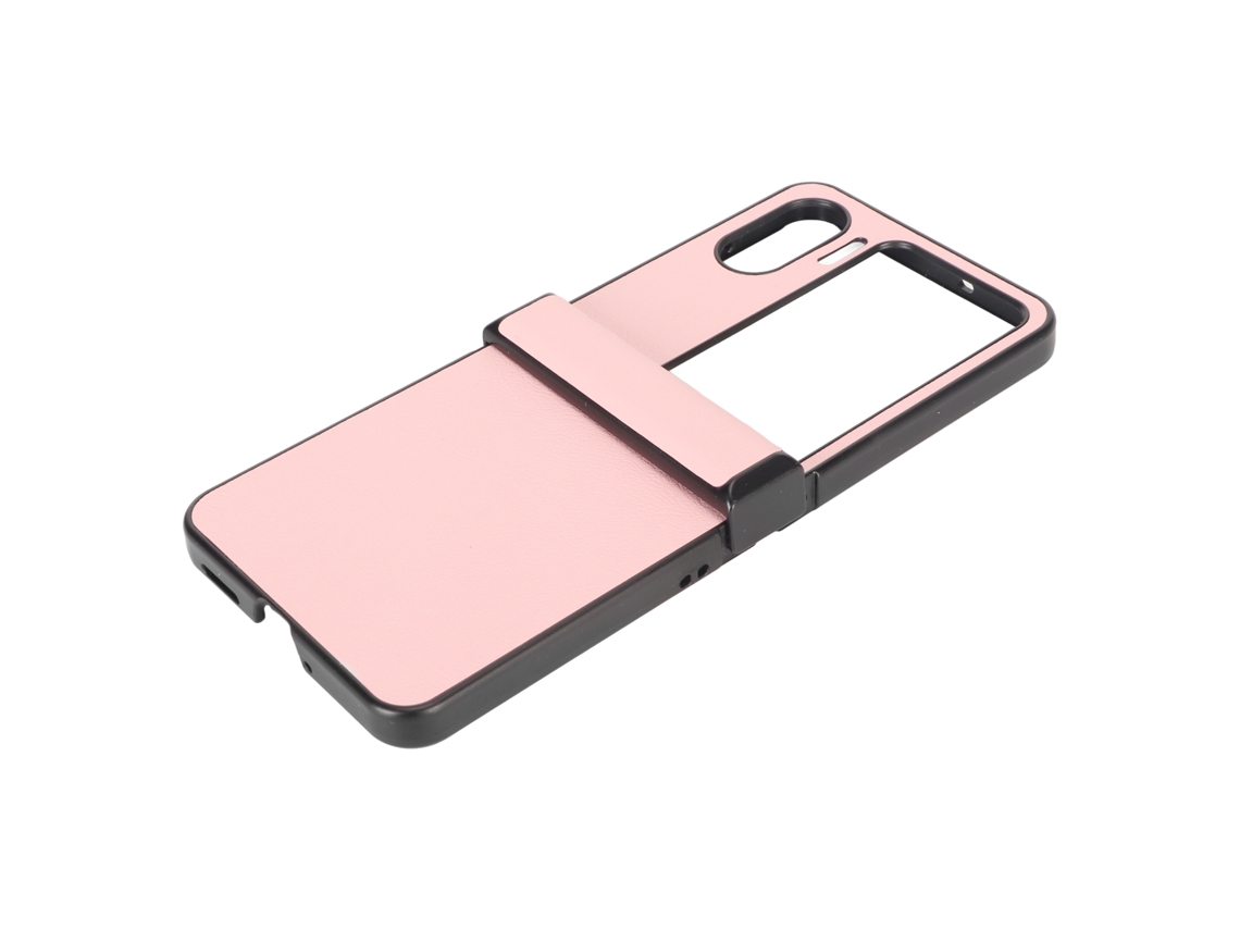 Cubierta Plegable Resistente a Riscos para Oppo Find N2 Flip Protectora Rosa