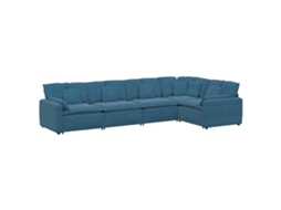 Modular Sofa, Modular Sofas Vidaxl Azul Veludo (n/a)