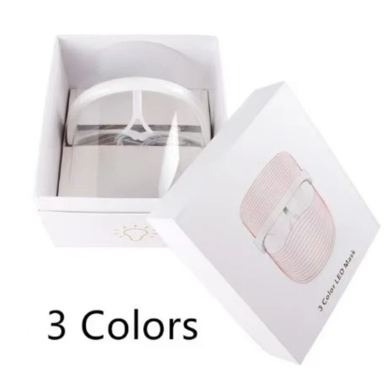 Aparelho de máscara facial fotônica Três Cores Sem Fio Led