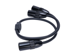 Cabo Divisor Y Com Dois Conectores Xlr Macho Para Macho – Cabo Xlr Para 3
