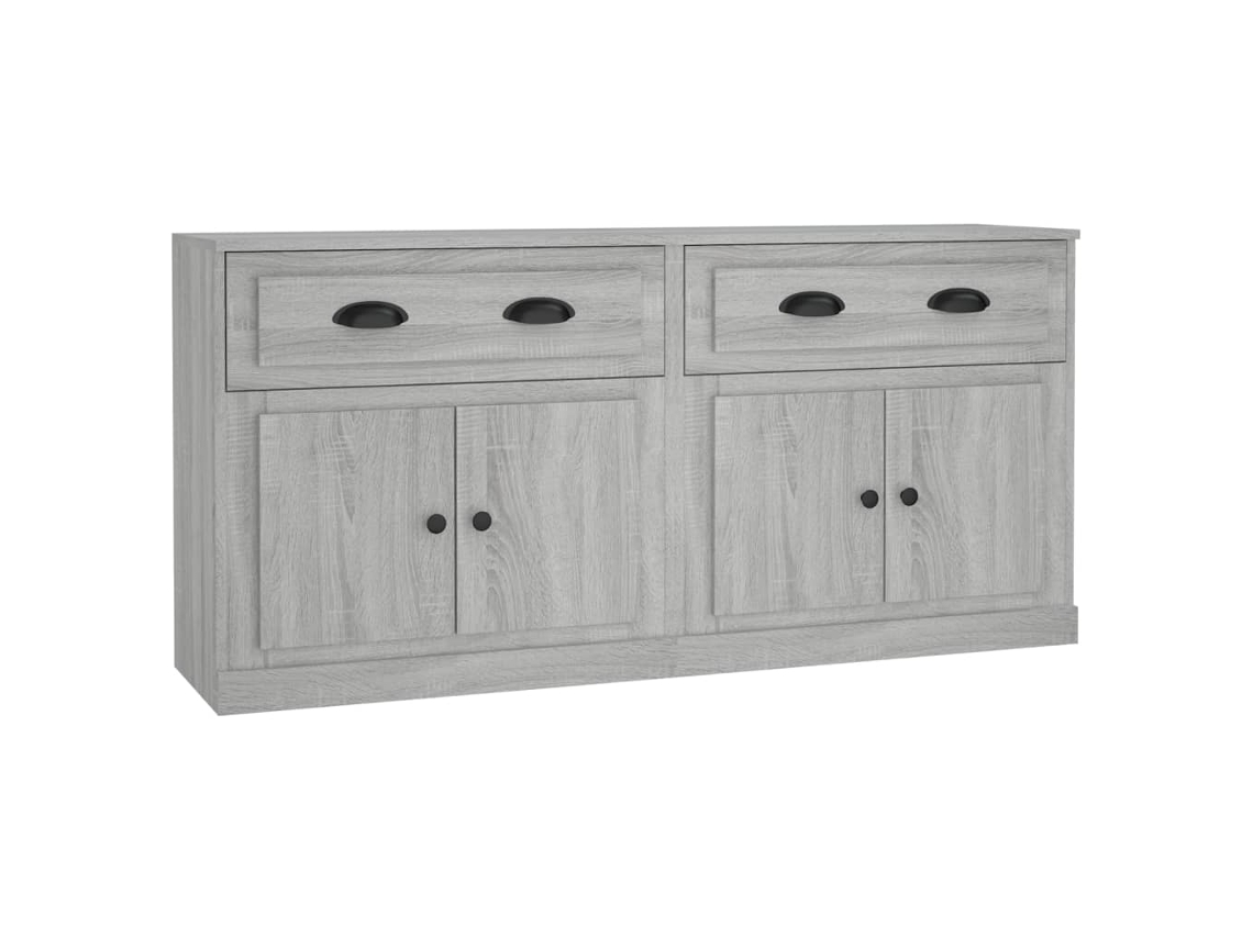 Sideboard, Sideboards Vidaxl Cinzeto Madeira Processada (n/a)