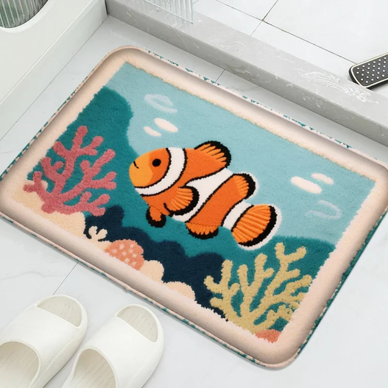 Tapete De Banheiro Com Estampa De Desenho Animado Fofo (estilo 4, 40x60cm), Macio E Confortável.