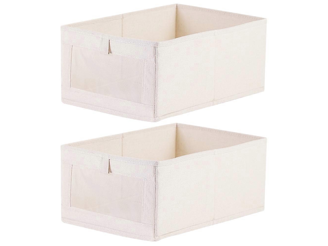 Organizador De Armário, Caixa Para Guardar Roupas, Economiza Espaço, Estrutura Dobrável, Multiuso, Linho, 2 Peças Olysi Shop