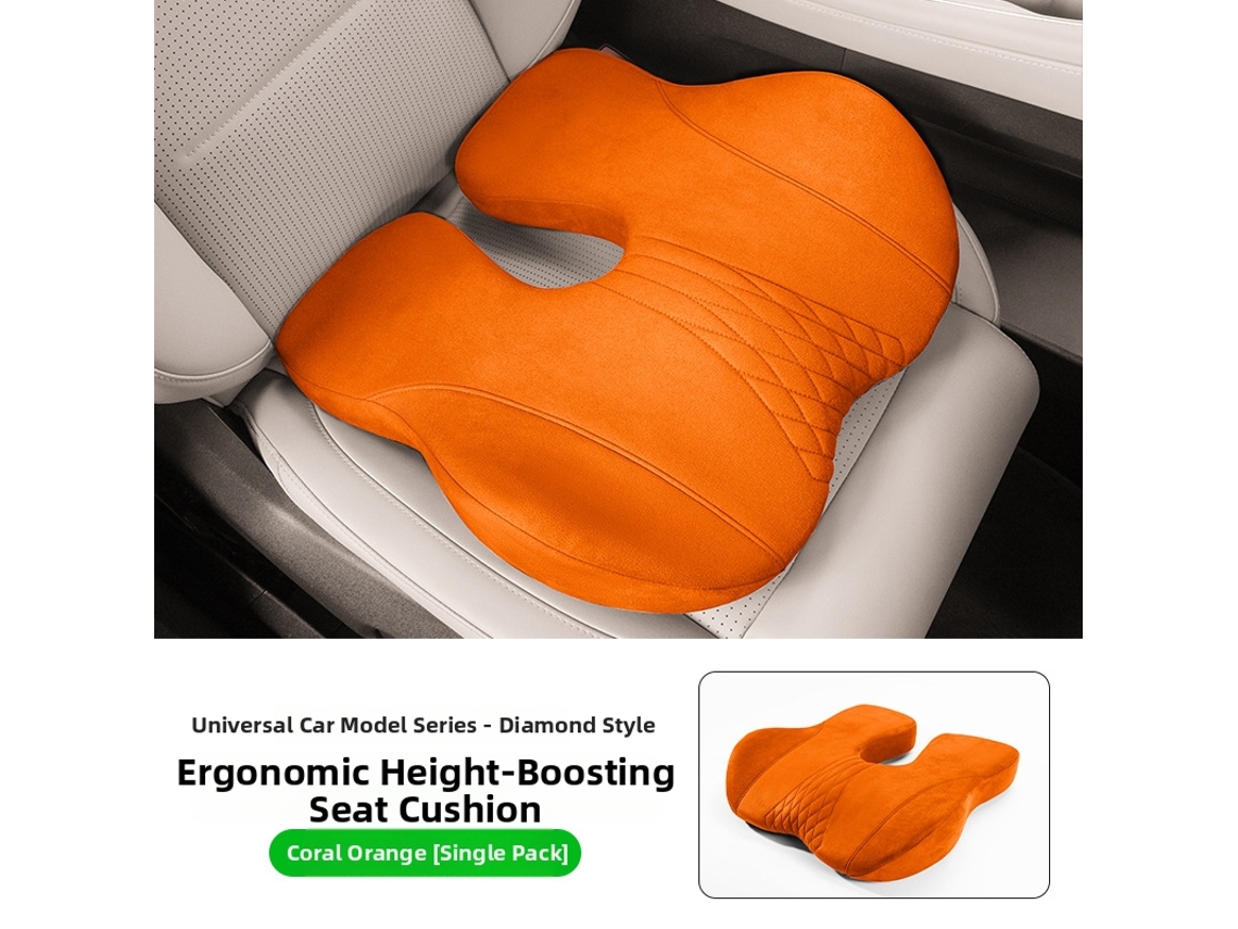 Almofada de Assento com Aumento de Altura de 5 Cm da General Motors HENTEN HOME Suporte Ergonômico Laranja