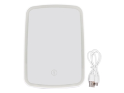 Espejo De Maquillaje Led Plegable Portátil Con 3 Niveles De Brillo Y Batería Recargable 600mah Para El Hogar