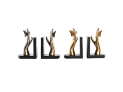 Boekensteun Dkd Home Decor 22 X 8,5 X 17 Cm Resina 2 Unidades