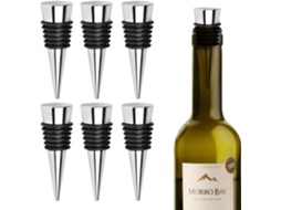 Metal Vinho Tampas Reutilizáveis Prata, para Vinho Tinto/Prosecco/Champagne/Cerveja ZYBLSSBB