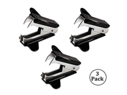 Removedor de grampos Slowmoose (pacote com 3) com garra de aço, removedor de grampos macio