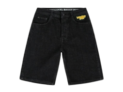 Calções Homeboy Baggy Denim Wshd Preto