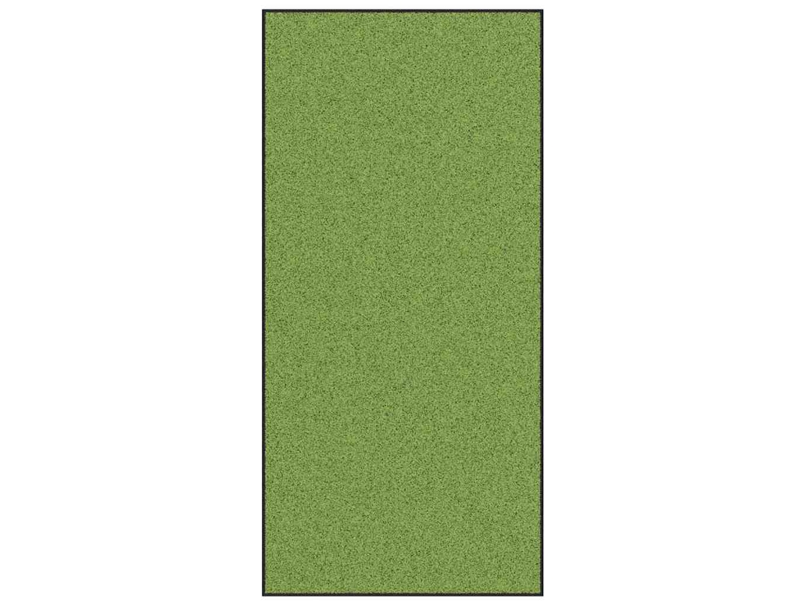 Maison Exclusive - Tapete De Entrada Verde E Preto 120 X 250 Cm 100% Poliamida