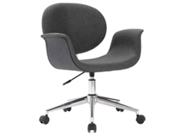 Conjunto 1 Cadeira De Jantar Vidaxl Cinzeto Tecido (67 X 62 X 87.5 Cm)