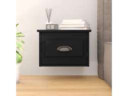 Vidaxl Mesa De Cabeceira De Parede 41,5x36x28 Cm Preto