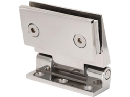 Dobradiças para Porta de Box Suportes Vidro Aço Inoxidável S/MARCA