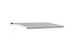 Conjunto 1 Toldo Manual Vidaxl Branco Alumínio (4,5 × 3 M)