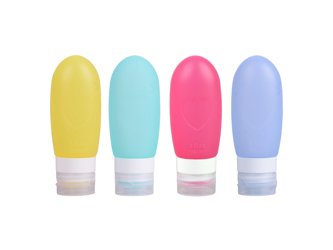 Frascos de silicone para viagem, 16 peças, portáteis AQUAFORGE