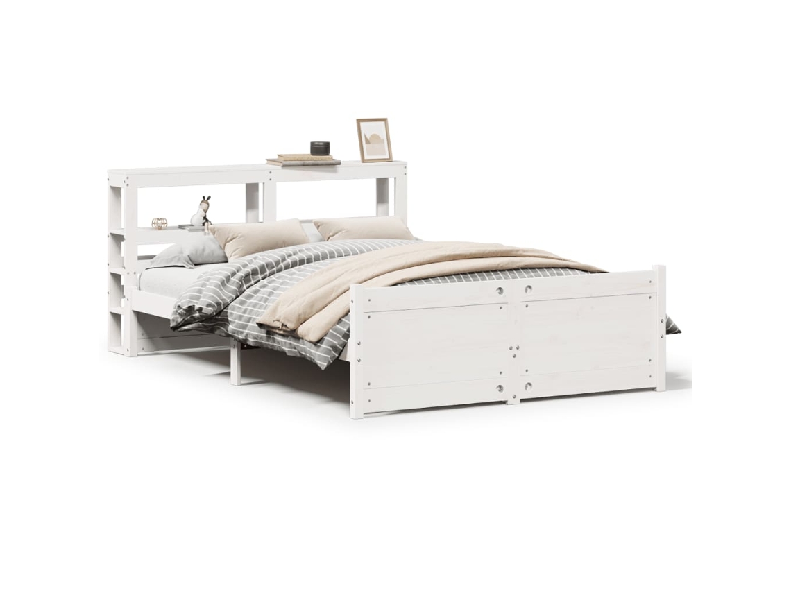 Bed Frame, Bed Frames Vidaxl Branco Madeira
