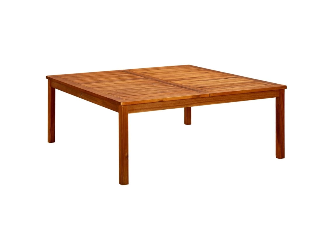 Vidaxl Mesa De Centro P/ Jardim 110x110x45 Cm Madeira De Acácia Maciça