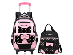 Mochila Escolar Com Rodinhas Para Meninas, Diversos Modelos, Faixas Refletoras, Lancheira E Estojo,