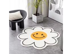Tapete Flor Cartoon Macio Antiaderente Absorvente para Quarto Cama 60cm/23.6in