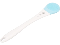 1-escova De Banho Corporal – Escova Silicone Esfoliante Para Crianças E Adultos Azul Com Cabo Longo Banheiro