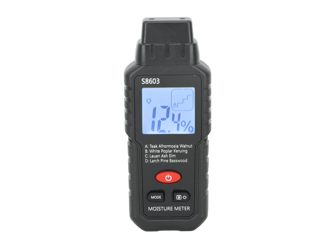 Medidor Digital de Umidade de Madeira Abs Leve | S/MARCA