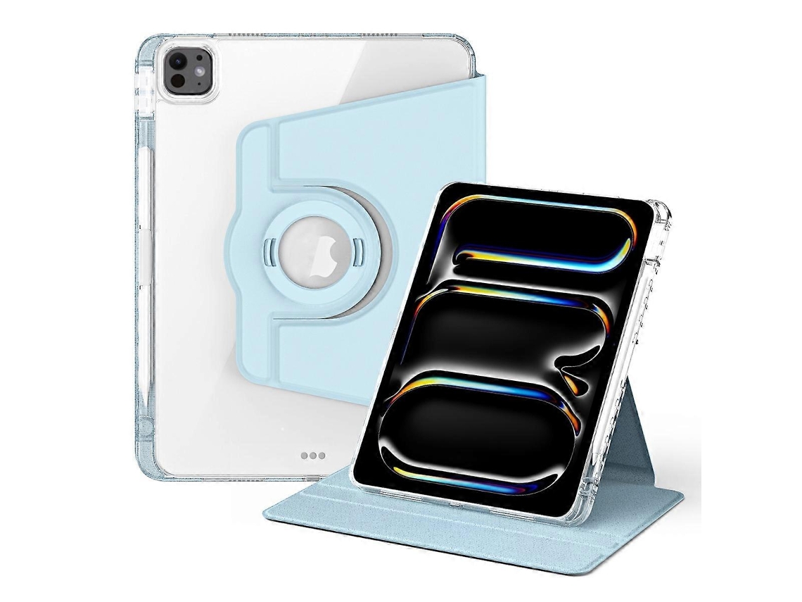 Capa de acrílico transparente destacável com rotação de 360 graus para tablet da Webake