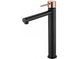 Torneira para Lavatório de Cano Alto Preto Ouro Rosa MICE COLLECTION