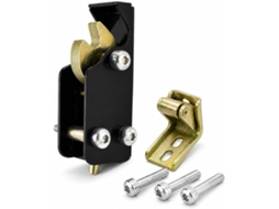 Porta Com Mola, Trava Industrial Compressão Preta, Metal