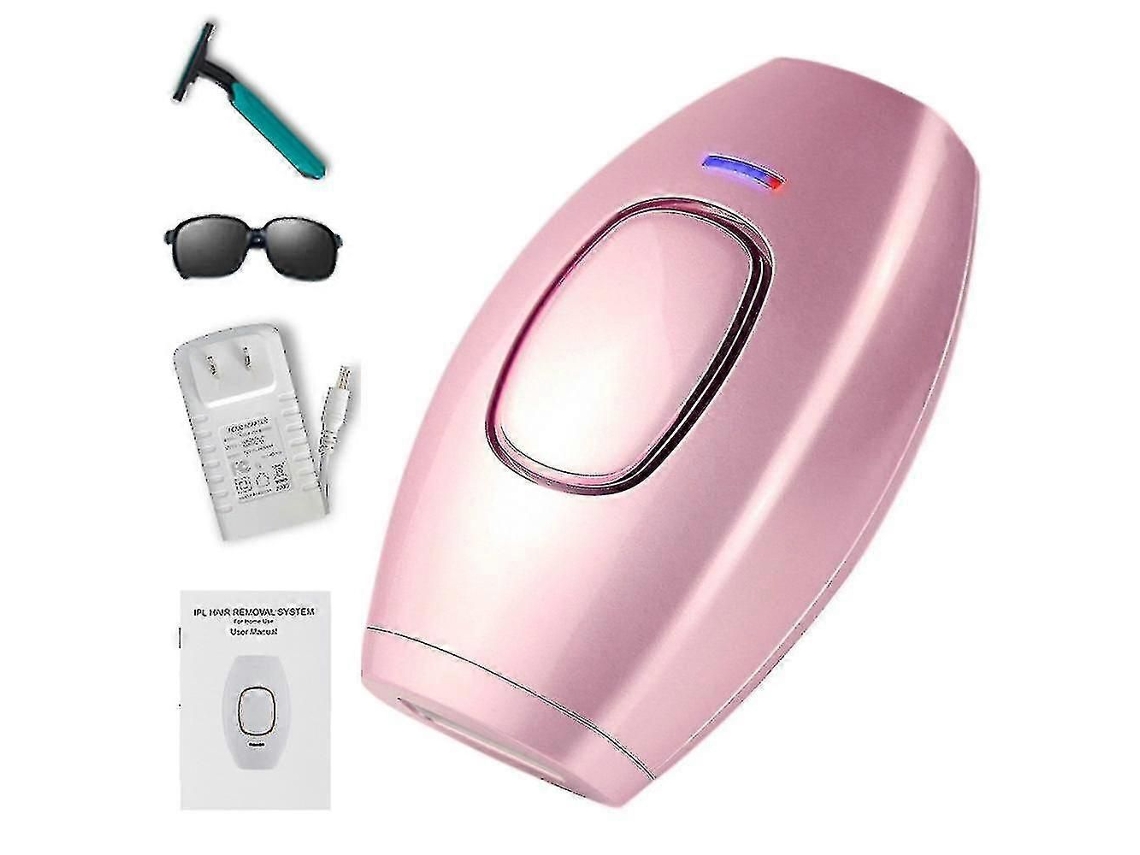 Depilador A Laser Elétrico Feminino, Aparelho Para Uso Doméstico (tamanho, Cor: Plugue Europeu - Rosa)