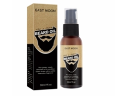 Óleo de Cuidado com Barba East Moon Hidrata Estiliza Deixa Mais Grosso e Preto