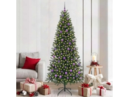 Vidaxl Árvore De Natal Artificial Verde 210 Cm Pe E Pvc