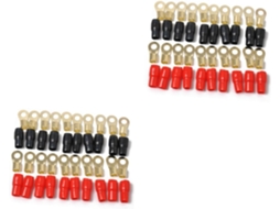 Pacote Com 2 Terminais Elétricos Isolados Para Crimpagem Com Conectores Termorretráteis.
