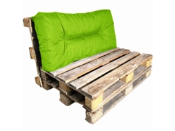Almofada Para Paletes Conjunto Poliéster Bananair 120x60 Cm Verde