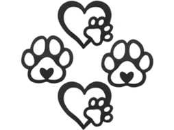 Painéis De Madeira Para Decoração De Parede Com Estampa De Pata De Cachorro |