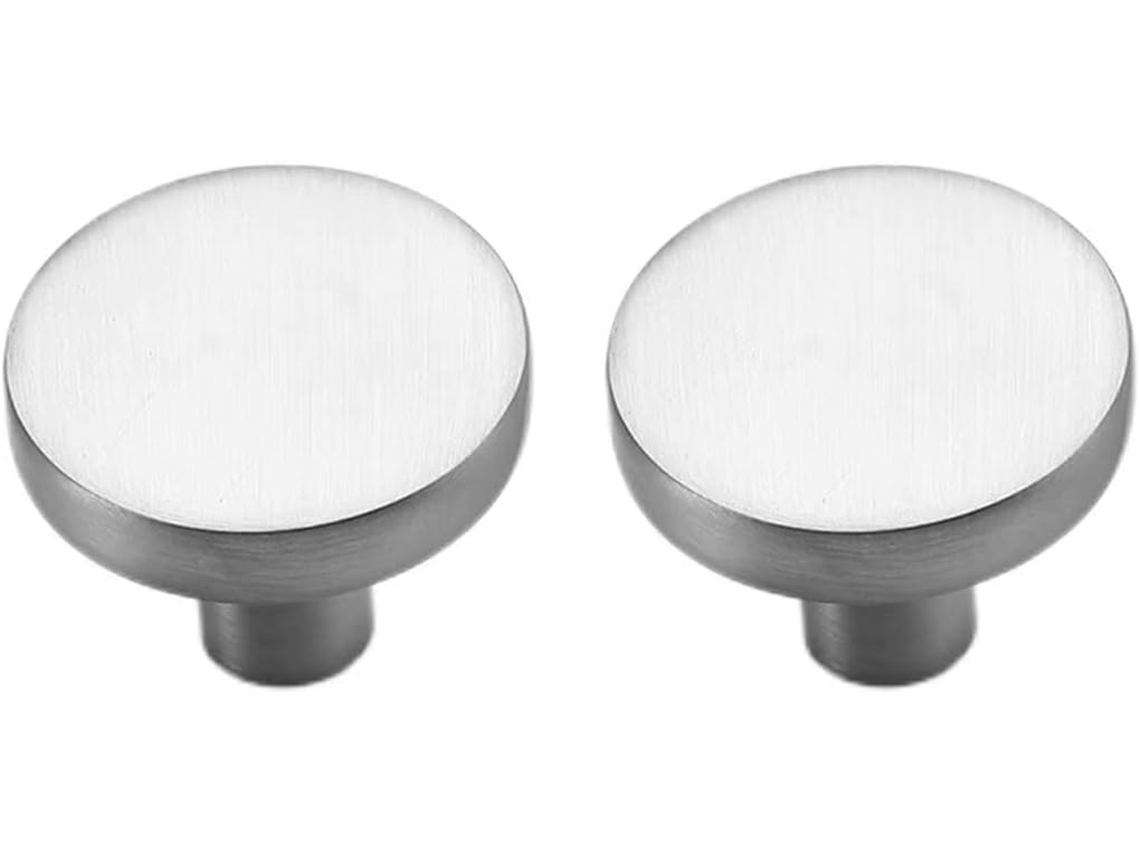 Creatdiy 2 Peças Puxadores E Redondos De Liga Zinco Maciço Para Gavetas Cômoda, Armários, Gavetas De Cozinha, Puxadores