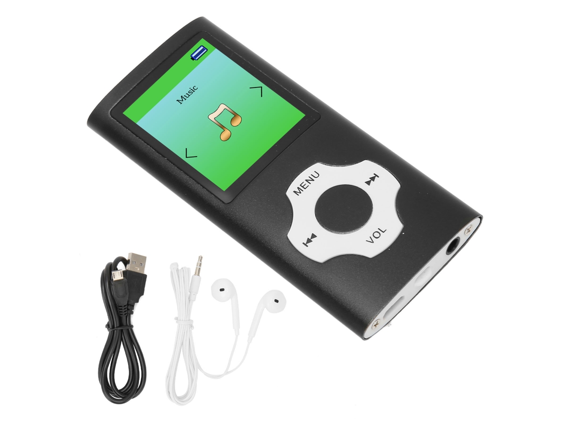 Reprodutor Mp3 Portátil LAXISCREED com Tela Lcd 1.8 Polegadas Gravção Rádio Fm