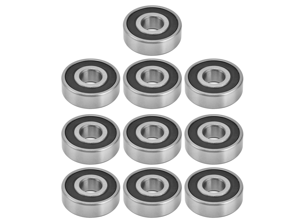 10pcs Rolamentos De Esfera Com Vedação De Borracha Sulco Profundo Radial Mini Para Dispositivos De Movimento Linear 6304
