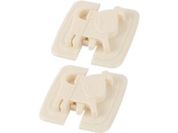 Ruilogod Gaveta De Plástico Para Geladeira, Design De Cachorro, 2 Unidades, Branca
