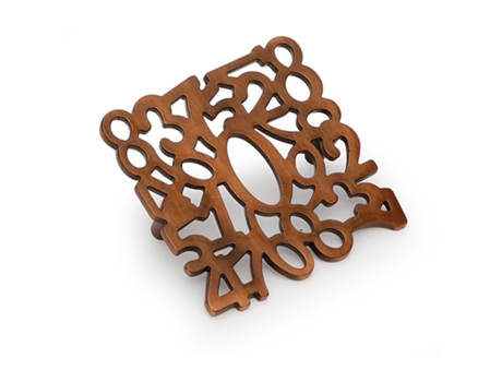 Cabo Zamak Quadrado Numérico Acabamento Bronze ZAVINNA