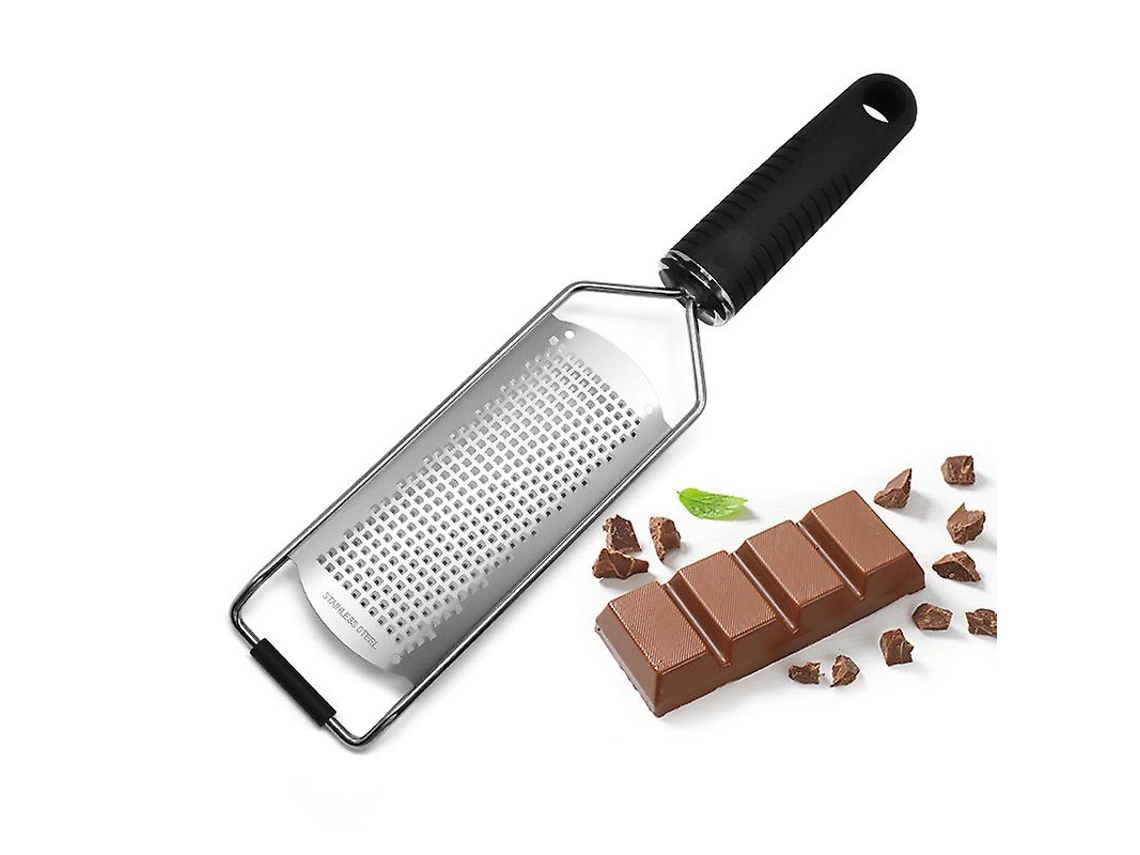 Rallador de Cozinha de Aço Inoxidável 304 Multifuncional Antiderrapante para Queijo, Limão, Gengibre, Chocolate e Laranjas
