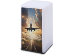 Luminária De Mesa A Bateria Com Estampa Avião Leitura Para Escritório, Quarto, Cuidados Com A Visão E Economia De