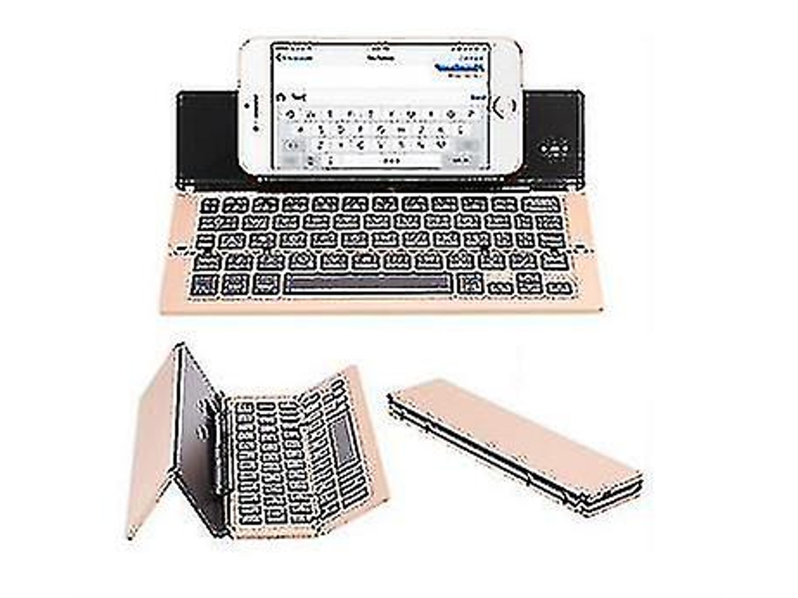 Teclado Sem Fio 3.0 Portátil De Liga De Alumínio Dobrável Teclado Bluetooth Para Tablet Pc Laptop Everley891 (custo De Compra)