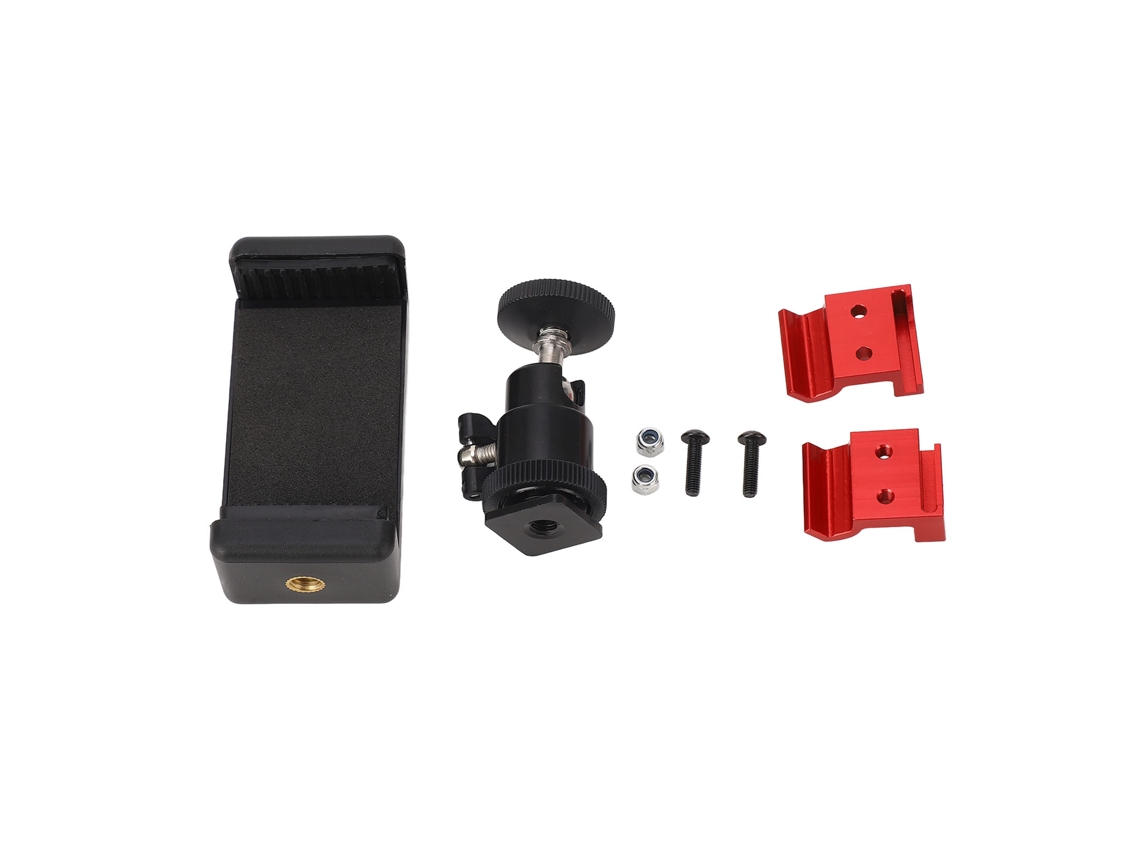 Suporte Universal Para Celular Traxxas Tx Tqi Ajustável Estável Durável Para Celulares Acima De 5.5 Polegadas Vermelho