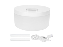 Umidificador Portátil Laxiscreed Usb 1l Branco Com Aromaterapia Para Ambiente De Trabalho Ou Casa