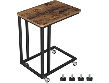 Mesa de Cabeceira RED DECO (Castanho - MDF Médio - 40x48x30 cm)