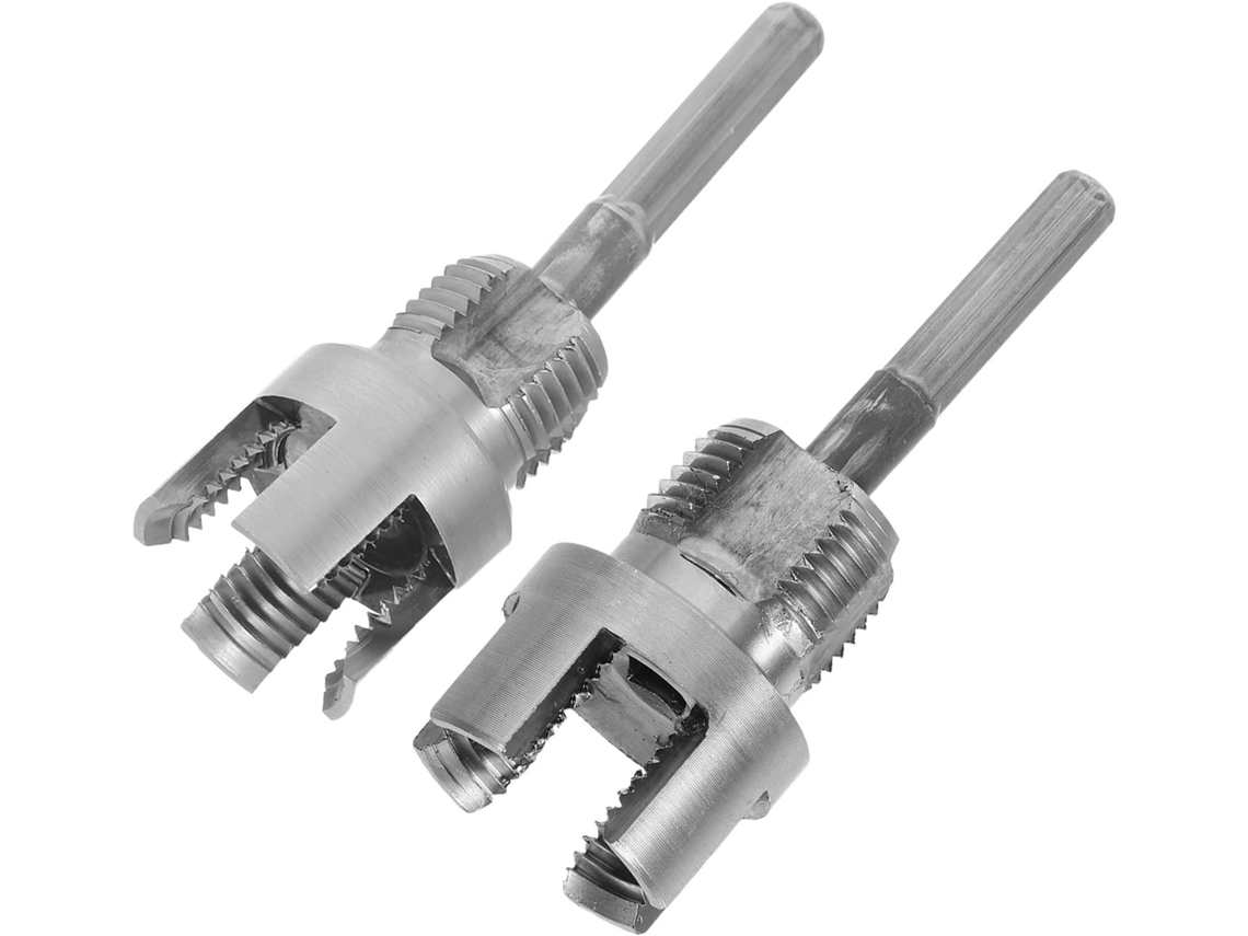 Ferramenta Para Rosquear Tubos, Rosqueador Duplo Para Uso Interno E Externo, 2 Peças, Para Manutenção De Tubos Pvc E